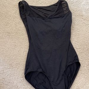 Black dance leotard